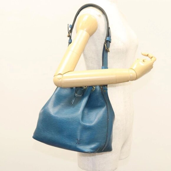 LOUIS VUITTON Epi Petit Noe Shoulder Bag Blue - Picture 1 of 16